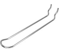 Fort Fasteners Pegboard Hooks, Looped, Bzp 150mm (6 Inch) Bzp Premier 1 Hook