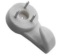 Fort Fasteners Plastic Hardwall Hooks Medium 30mm (1. 3/16 Inch) Off White 3 Hooks
