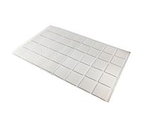 Fort Fasteners Self Adhesive Pads, Double-Sided 25mm X 25mm (1 Inch X 1 Inch) White Premier 60 Pads