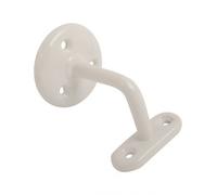 Fort Fasteners Steel Handrail Bracket 2.5 Inch White Pack of 1 Handrail