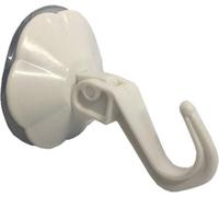 Fort Fasteners Suction Hooks, Lever Type White Premier 10 Hooks