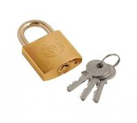 Fort Fasteners Tri-Circle Padlock 20mm Brass Pack of 1