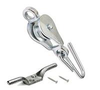 Fort Fasteners Washing Line Pulley Kits with Screw Eyes and Cleat Hooks