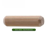 Fort Fasteners Wooden Dowel 10mm x 60mm Pack of 100