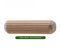 Fort Fasteners Wooden Dowel 12mm x 50mm Pack Of 50