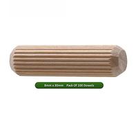 Fort Fasteners® Wooden Dowel 8mm x 30mm Pack of 100
