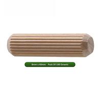Fort Fasteners Wooden Dowel 8mm x 40mm Pack of 100