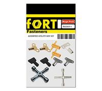 Fort Fasteners Workshop Assortment of Utility Keys for Meter Box and Radiators Fort Fasteners 11pc Set