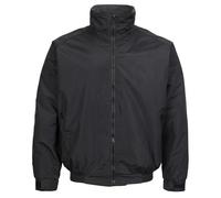 Fort - Harris Jacket - Black Jacket - XL - Lightweight, Waterproof Rain Jacket - With Zipped Side Pockets, Internal Pockets & Taped Seams - Fleece Lined - Hardwearing & Durable - Ideal for Work