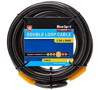 Fort Knox 77071 2.5 m x 8 mm Double Loop Cable, Black