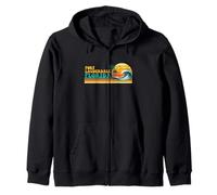 Fort Lauderdale Florida - Retro Spring Break Beach Vacation Zip Hoodie