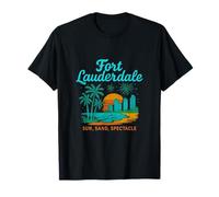 Fort Lauderdale Sun Sand Spectacle Beach Graphic T-Shirt