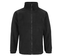 Fort - Lomond Jacket - Black Jacket - Large - Fleece Jacket Mens - Full Zip - Winter Coats for Men - Zipped Pockets - Comfortable & Stylish - Work Jackets for Men