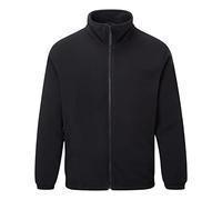 Fort - Lomond Jacket - Black Jacket - Medium - Fleece Jacket Mens - Full Zip - Winter Coats for Men - Zipped Pockets - Comfortable & Stylish - Work Jackets for Men