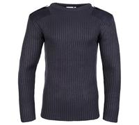 Fort Men's 120 Crew Neck Combat Jumper, Navy Blue, L UK