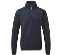 Fort Mens Ultra Warm Fleece Lined 1/4 Zip Sweater Top Pullover Hardwearing Knit