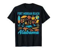 Fort Morgan Beach Alabama Beach Vacation Coastal Life T-Shirt