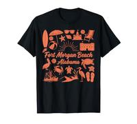 Fort Morgan Beach Alabama Beach Vacation Coastal Life T-Shirt
