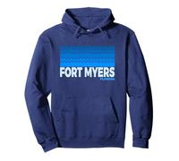 Fort Myers FL - Fort Myers Florida Aquatic Pullover Hoodie