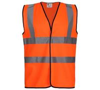 Fort Men's 225 HI VIS Vest, Orange, XL