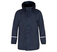Fort Splashflex Navy Jacket - 9-10 Years - Waterproof & Windproof Kids Raincoat - Stylish for Boys & Girls