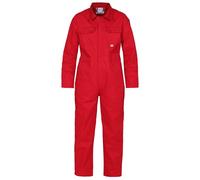 Fort Mens 333 Tearaway Junior Coverall Boilersuit, Red, 9-10 Years UK