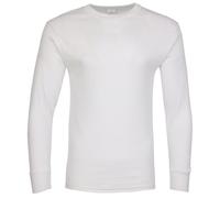 Fort - Thermal Long Sleeve Vest - Size 2XL, White Colour - Soft, Breathable & Insulating Winter Base Layer - with Brushed Fabric for Extra Warmth & Comfort - Mens Thermals for Work & Outdoor Use