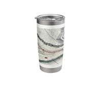 Fort Ticonderoga Old Map (1758) Stainless Steel Insulated Tumbler