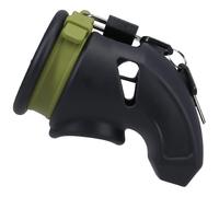 Fort Troff - CUMfort Cage - Black - Silicone Cock Cage with Adjustable Lock