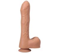 Fort Troff - Uncut Thruster - Premium Silicone Thrusting Uncut Dildo with Remote Control, Vibration Modes, and USB Rechargeable Battery - Realistic Texture and Powerful Stroke - for Adults Only