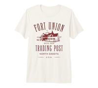 Fort Union Trading Post 1828 North Dakota Design Premium T-Shirt