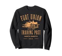 Fort Union Trading Post 1828 North Dakota Distressed Design Sweatshirt