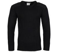 Fort Men's 120v V-Neck Combat Jumper, Black, L