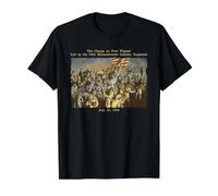 Fort Wagner 54th Massachusetts Civil War Regiment History Value Graphic T-Shirt, Men, Black, M