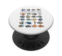 Fort Walton Beach Florida Colorful Fish Design PopSockets Adhesive PopGrip