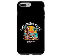 Fort Walton Beach Florida Fun Skeleton in the Hot Sun Design Case for iPhone 7 Plus/8 Plus