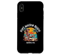 Fort Walton Beach Florida Fun Skeleton in the Hot Sun Design Case for iPhone XS Max