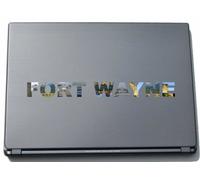 Fort Wayne Laptop Sticker Laptop Skin 290 mm with sights