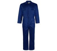 Fort - Workforce Coverall - Large - Royal Blue Coveralls - 210gsm - Studded Pockets - Comfortable Work Suit - Durable Mens Overalls - Work Overalls for Men