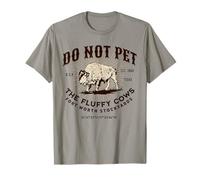 Fort Worth Stockyards Texas Do Not Pet The Fluffy Cows Bison T-Shirt