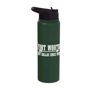 Fort Worth Texas Vintage Pride Stainless Steel Insulated Water Bottle