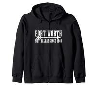 Fort Worth Texas Vintage Pride Zip Hoodie