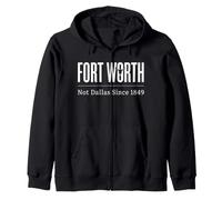 Fort Worth Tshirt Texas TX USA Trip Souvenir Vacation Retro Zip Hoodie