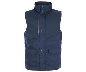 FORT Wroxham Quilted Bodywarmer - Size Medium, Navy - Lightweight, Thermal Mens Gilet for Winter - Adjustable Collar, Multiple Pockets, Studded Storm Flap - Durable Poly-Cotton Outdoor Work Vest
