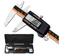 FortCeremy Digital Vernier Caliper, 150mm Electronic Vernier Caliper with Big LCD Screen, Digital Precision Micrometer Measuring Caliper Gauge Tool with Mm/Inch Conversion High Precision