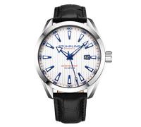 Forte 3953L Quartz Watch 42MM Case Leather Band STÜHRLING Original Silver One Size