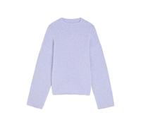 Forte_forte Mock-neck Brushed Wool-blend Jumper - Lilac - 1 (UK 8 / S)