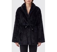 FORTE FORTE Short Faux Fur Jacket with Waist Tie Belt - Size: OS - female