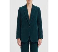 FORTE FORTE Single-Breasted Corduroy Velvet Blazer with Peak Lapels - Size: 2 - female