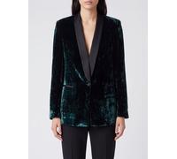 FORTE FORTE Single-Breasted Shawl Collar Blazer in Viscose Velvet - Size: 3 - female